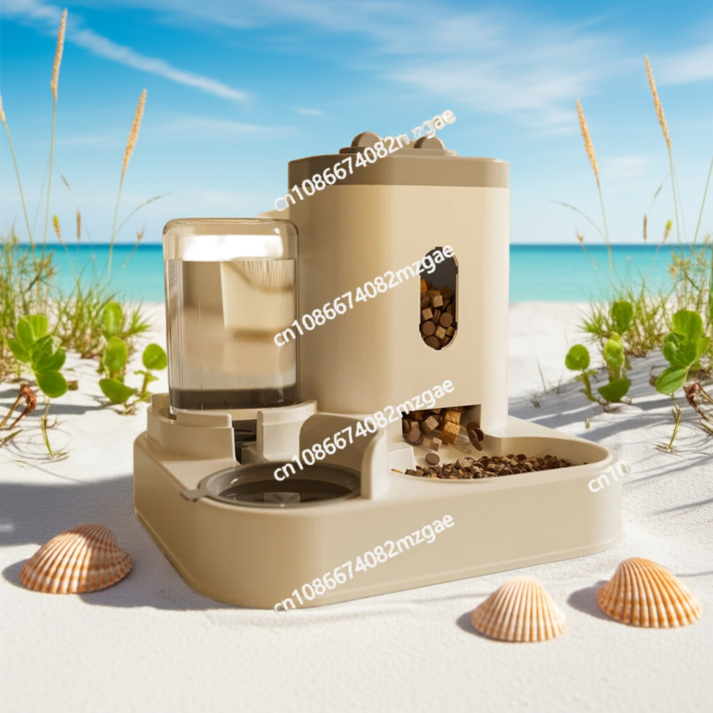 Automatic Cat & Dog Feeder with Water Dispenser and Food Storage Bucket