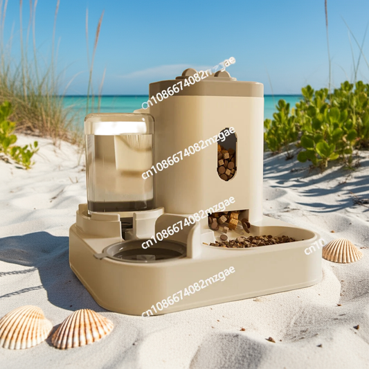 Automatic Cat & Dog Feeder with Water Dispenser and Food Storage Bucket