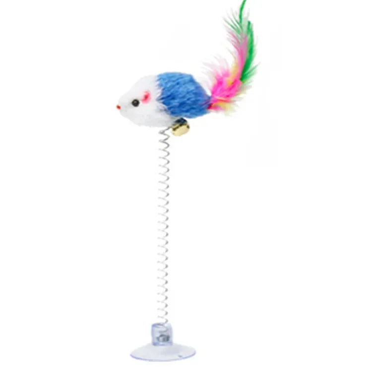 Feather Teaser Cat Toy Wand