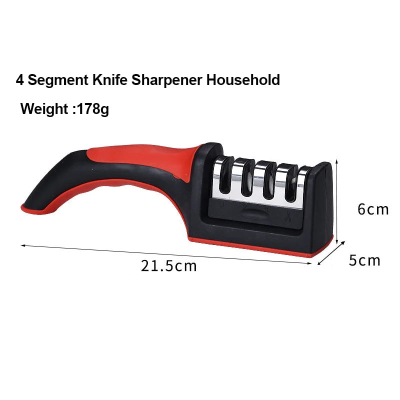 4-Segment Kitchen Knife Sharpener – Multi-Functional Handheld