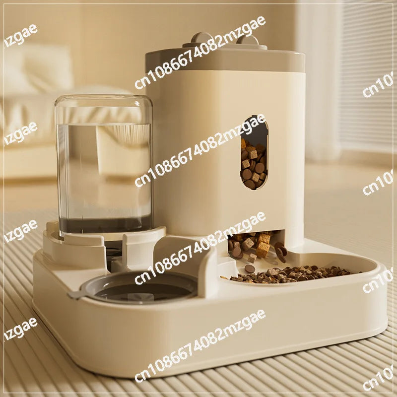 Automatic Cat & Dog Feeder with Water Dispenser and Food Storage Bucket