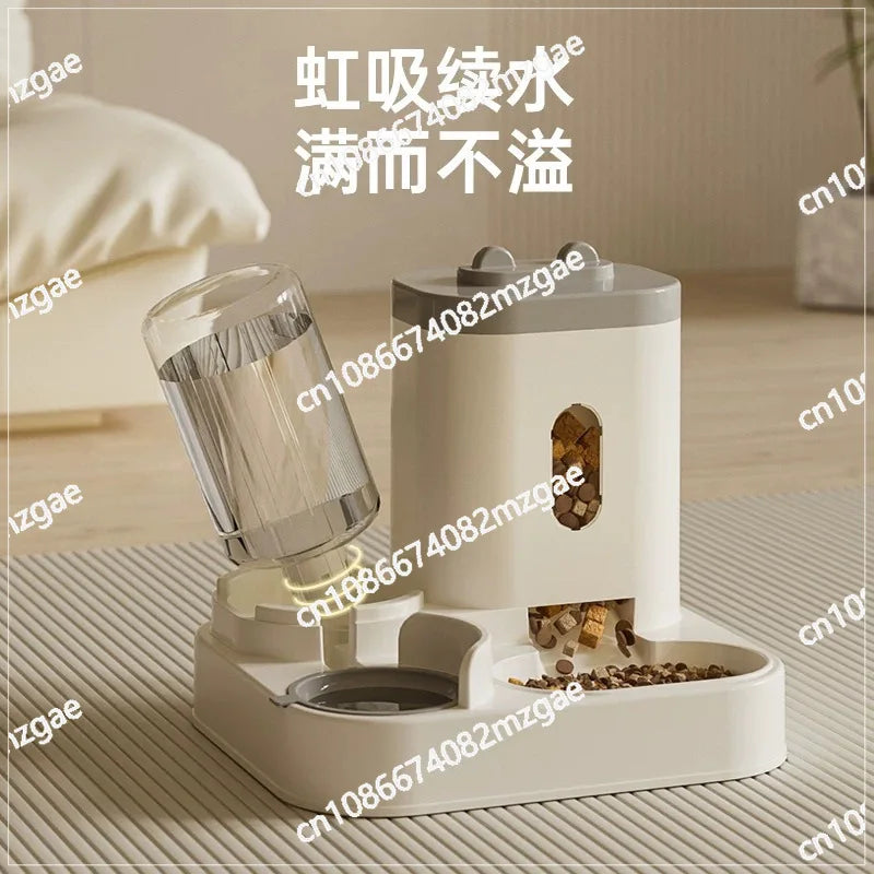 Automatic Cat & Dog Feeder with Water Dispenser and Food Storage Bucket
