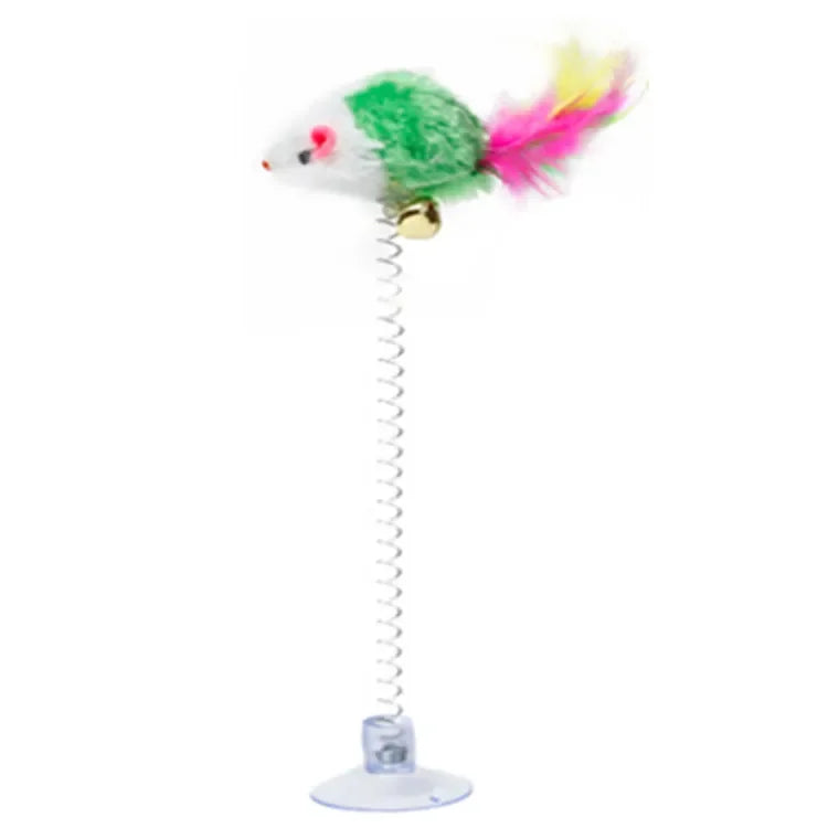 Feather Teaser Cat Toy Wand