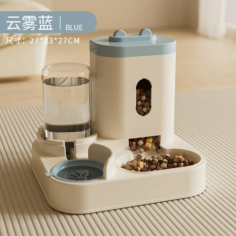 Automatic Cat & Dog Feeder with Water Dispenser and Food Storage Bucket