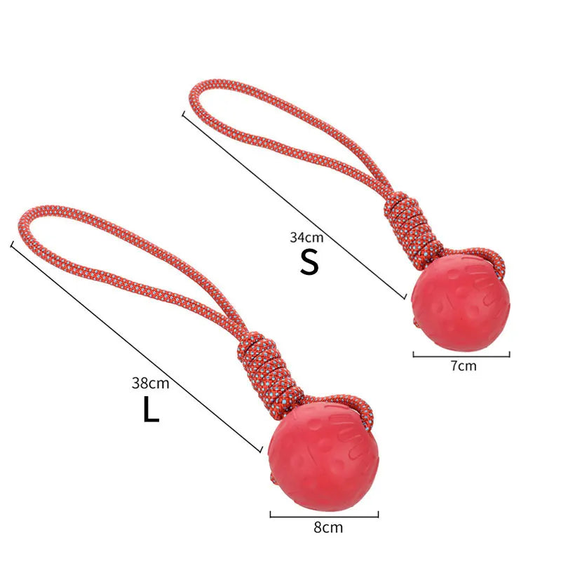 HOOPET Rubber Dog Toy Ball ‑ Bite‑Resistant