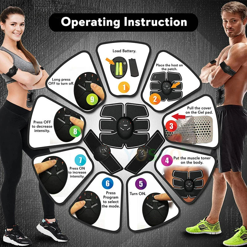 EMS Wireless Muscle Stimulator – ABS & Hip Trainer