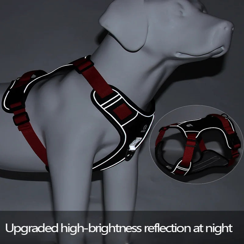 Reflective Tactical Dog Harness – Medium & Large Dogs
