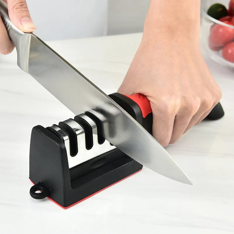 4-Segment Kitchen Knife Sharpener – Multi-Functional Handheld