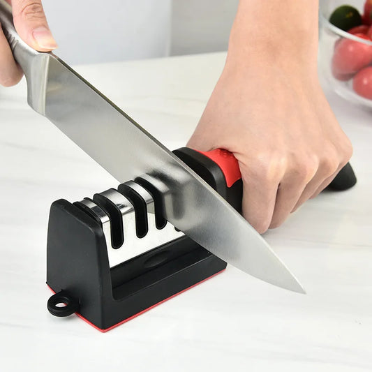 4-Segment Kitchen Knife Sharpener – Multi-Functional Handheld