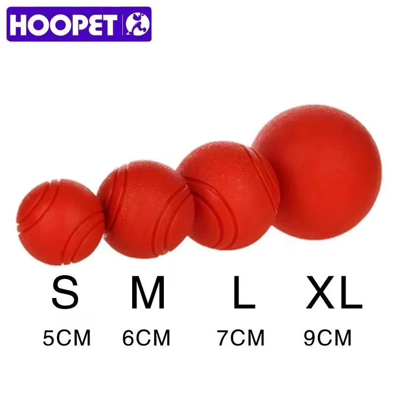 HOOPET Rubber Dog Toy Ball ‑ Bite‑Resistant