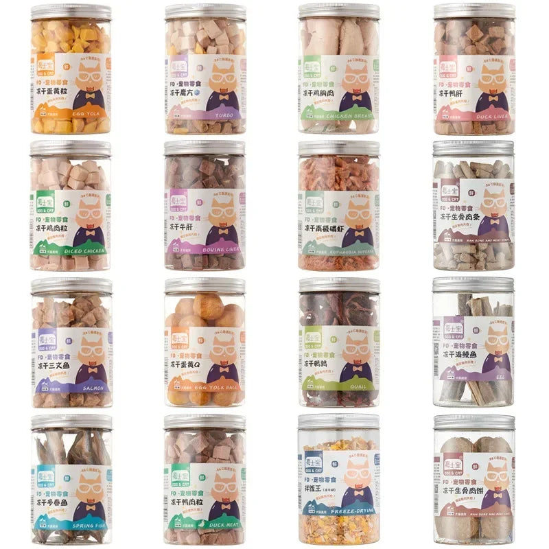 Freeze-Dried Pet Snacks – Chicken, Duck, Beef & Fish