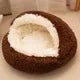 2-in-1 Soft Plush Pet Bed 50CM – Round Cat & Dog Sleeping Nest