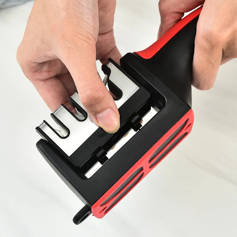 4-Segment Kitchen Knife Sharpener – Multi-Functional Handheld