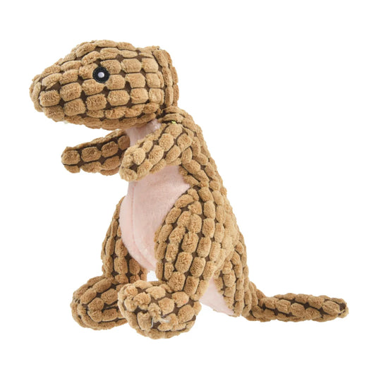 Plush Dinosaur Chew Toy for Cats & Small Dogs