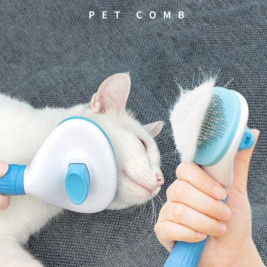 Pet Grooming Comb – Stainless Steel Brush for Dogs & Cats