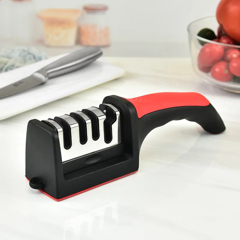 4-Segment Kitchen Knife Sharpener – Multi-Functional Handheld
