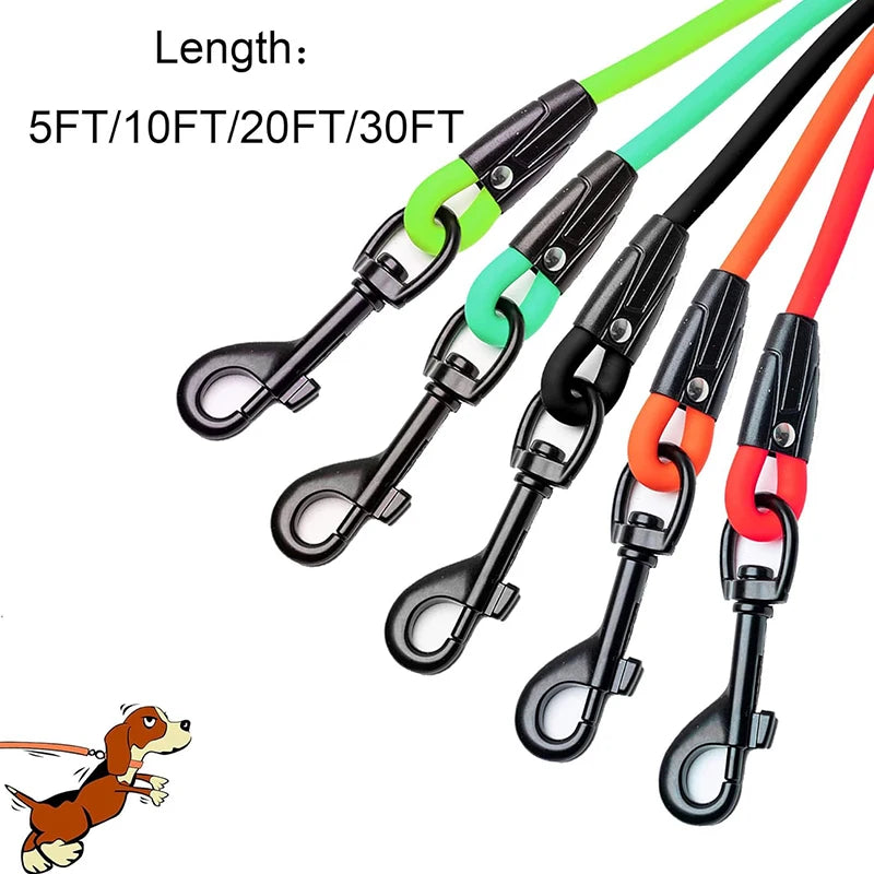 Waterproof Long Dog Training Leash – 5FT to 30FT