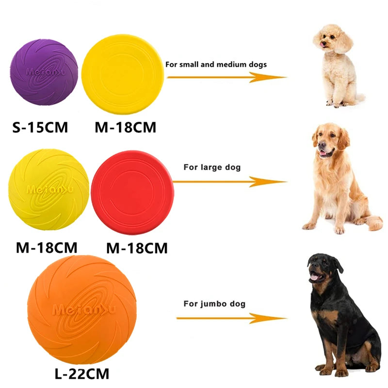 OUZEY Bite-Resistant Flying Disc Dog Toy