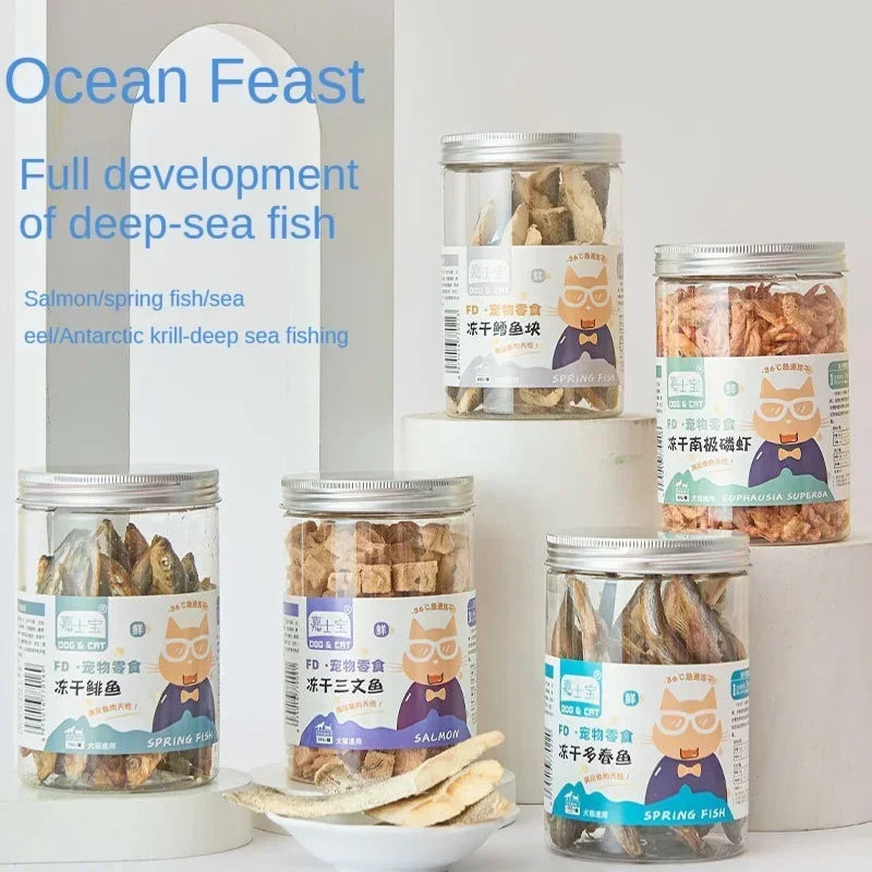 Freeze-Dried Pet Snacks – Chicken, Duck, Beef & Fish