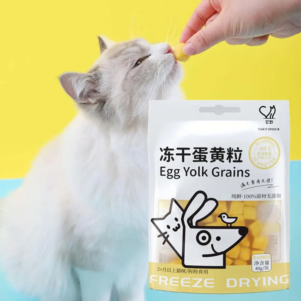 Freeze-Dried Egg Yolk Cat Snacks – 40g