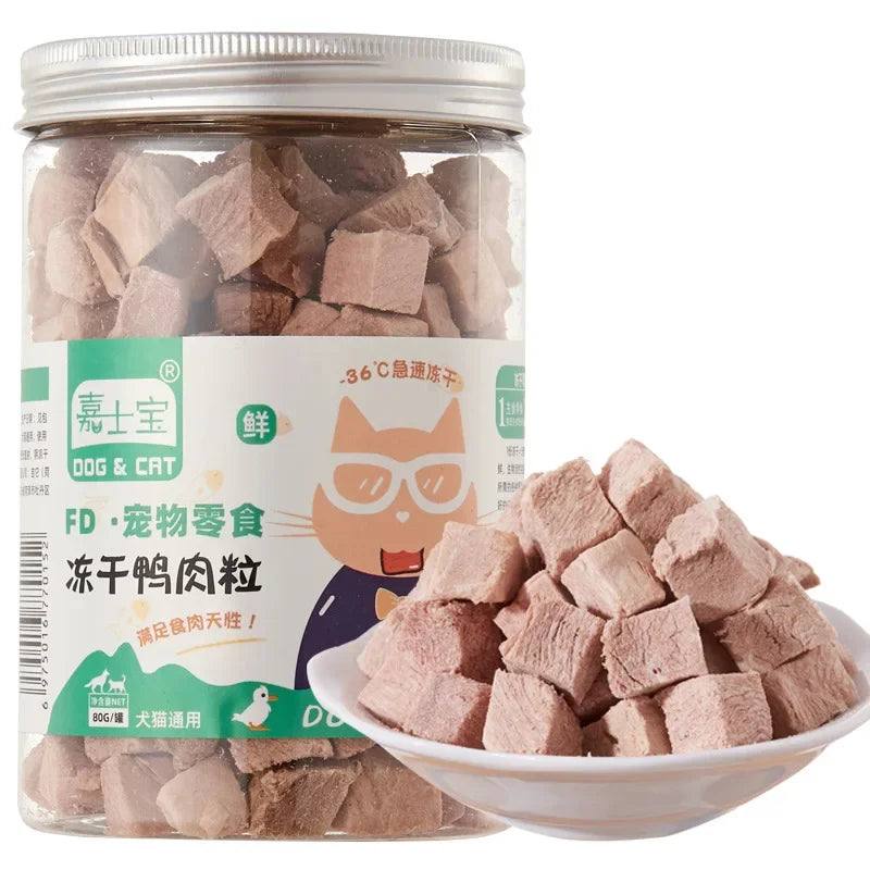Freeze-Dried Pet Snacks – Chicken, Duck, Beef & Fish