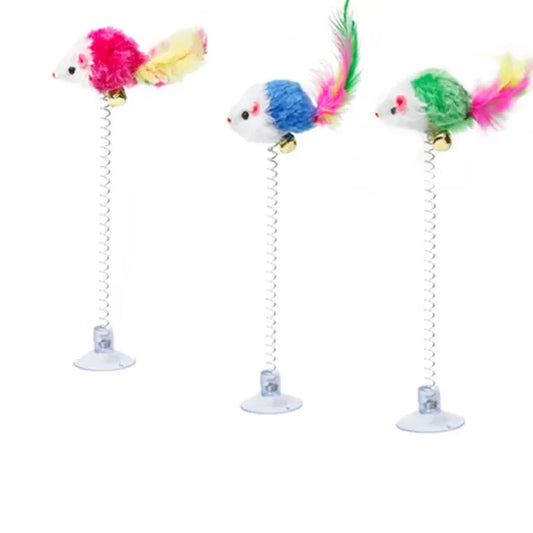 Feather Teaser Cat Toy Wand