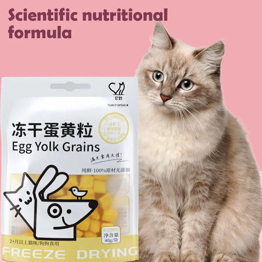 Freeze-Dried Egg Yolk Cat Snacks – 40g