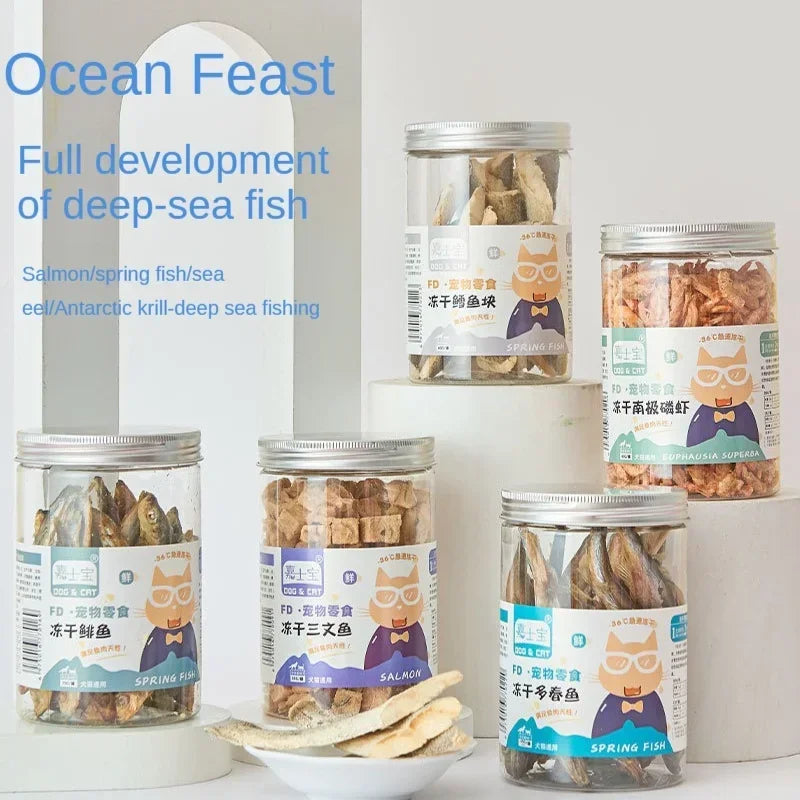 Freeze-Dried Pet Snacks – Chicken, Duck, Beef & Fish