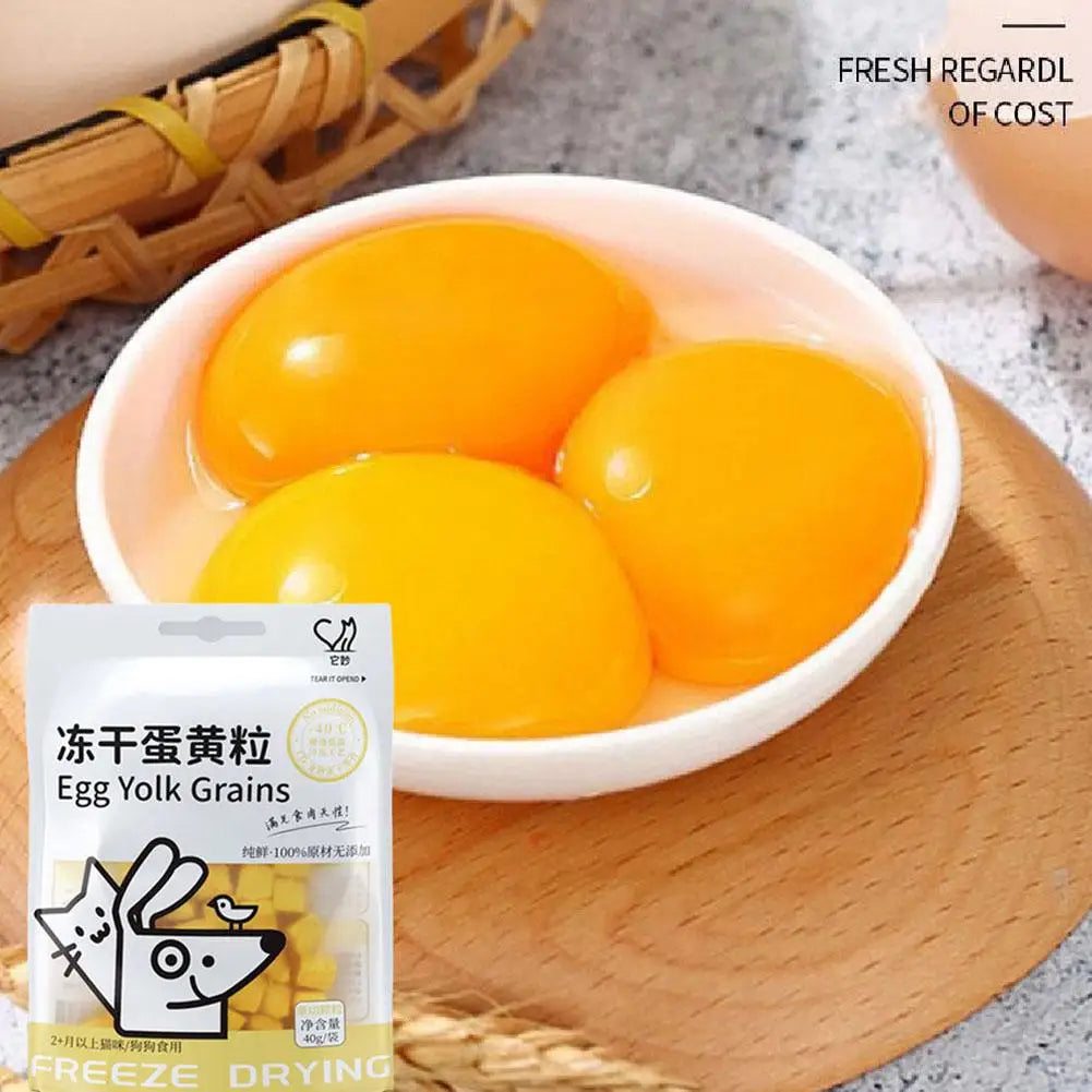 Freeze-Dried Egg Yolk Cat Snacks – 40g