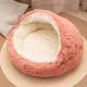 2-in-1 Soft Plush Pet Bed 50CM – Round Cat & Dog Sleeping Nest